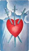 Three of Swords Card