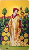 Nine of Pentacles Tarot Card