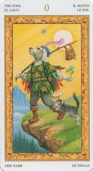 The Fool in the deck Tarot of White Cats