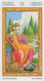 The Empress in the deck Tarot of White Cats