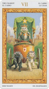 The Chariot in the deck Tarot of White Cats