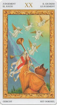Judgment in the deck Tarot of White Cats