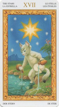 The Star in the deck Tarot of White Cats