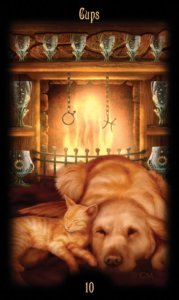 Ten of Cups in the deck Legacy of the Divine Tarot