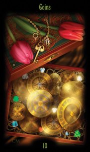 Ten of Pentacles in the deck Legacy of the Divine Tarot