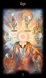 Seven of Cups in the deck Legacy of the Divine Tarot