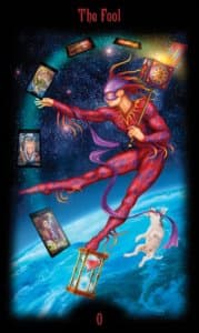 The Fool in the deck Legacy of the Divine Tarot