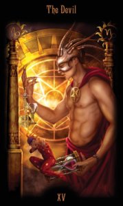 The Devil in the deck Legacy of the Divine Tarot