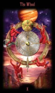 Wheel of Fortune in the deck Legacy of the Divine Tarot