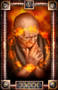 The Hierophant in the deck Tarot of Dreams Ciro Marchetti