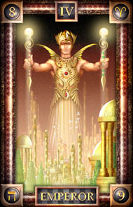 The Emperor in the deck Tarot of Dreams Ciro Marchetti