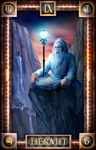 The Hermit in the deck Tarot of Dreams Ciro Marchetti