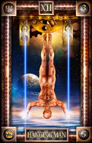 The Hanged Man in the deck Tarot of Dreams Ciro Marchetti