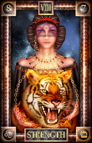 Strength in the deck Tarot of Dreams Ciro Marchetti