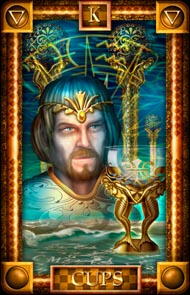 King of Cups in the deck Tarot of Dreams Ciro Marchetti