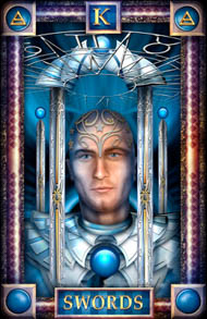 King of Swords in the deck Tarot of Dreams Ciro Marchetti