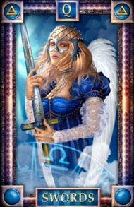 Queen of Swords in the deck Tarot of Dreams Ciro Marchetti