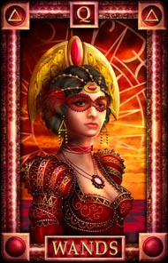 Queen of Wands in the deck Tarot of Dreams Ciro Marchetti