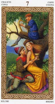 Seven of Cups in the deck Tarot of the Druids