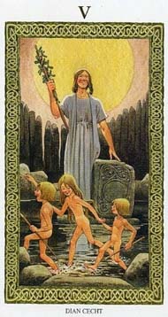 The Hierophant in the deck Tarot of the Druids