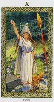 Wheel of Fortune in the deck Tarot of the Druids