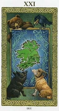 The World in the deck Tarot of the Druids