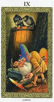 The Hermit in the deck Tarot of the Druids