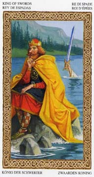 King of Swords in the deck Tarot of the Druids