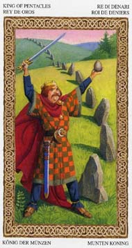 King of Pentacles in the deck Tarot of the Druids