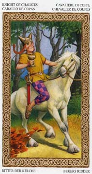 Knight of Cups in the deck Tarot of the Druids