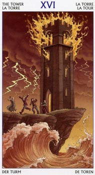 The Tower in the deck Tarot of the 78 Doors