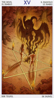 The Devil in the deck Tarot of the 78 Doors