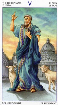 The Hierophant in the deck Tarot of the 78 Doors