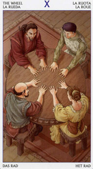 Wheel of Fortune in the deck Tarot of the 78 Doors