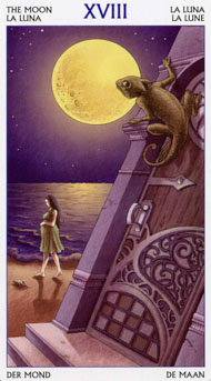 The Moon in the deck Tarot of the 78 Doors