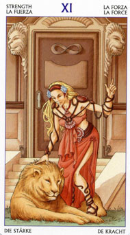 Strength in the deck Tarot of the 78 Doors