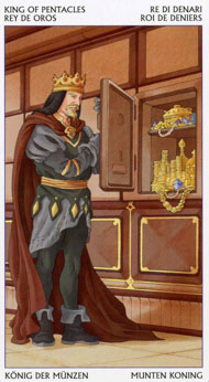 King of Pentacles in the deck Tarot of the 78 Doors