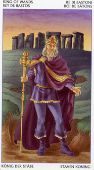 King of Wands in the deck Tarot of the 78 Doors