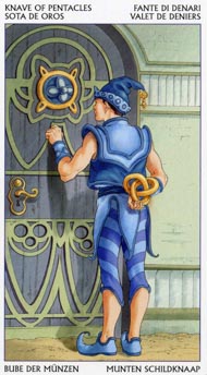 Page of Pentacles in the deck Tarot of the 78 Doors