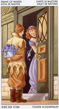 Page of Wands in the deck Tarot of the 78 Doors