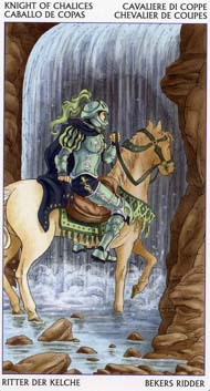 Knight of Cups in the deck Tarot of the 78 Doors