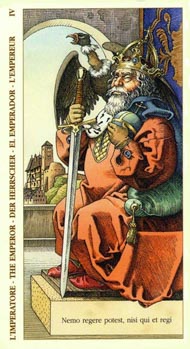 The Emperor in the deck Tarot of Durer