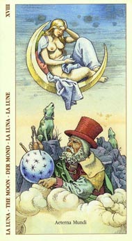 The Moon in the deck Tarot of Durer