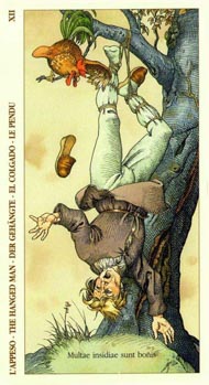 The Hanged Man in the deck Tarot of Durer