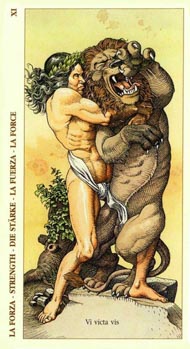 Strength in the deck Tarot of Durer