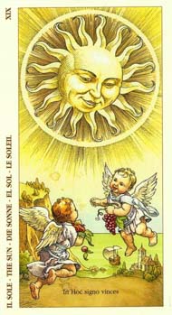 The Sun in the deck Tarot of Durer