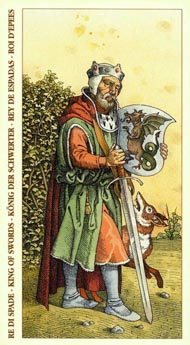 King of Swords in the deck Tarot of Durer