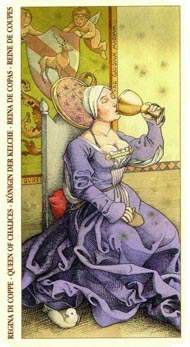 Queen of Cups in the deck Tarot of Durer