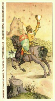 Knight of Cups in the deck Tarot of Durer