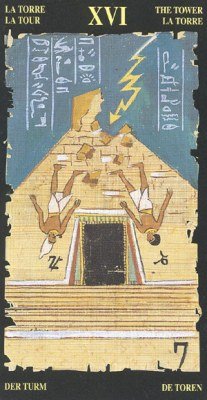 The Tower in the deck Egyptian Tarot